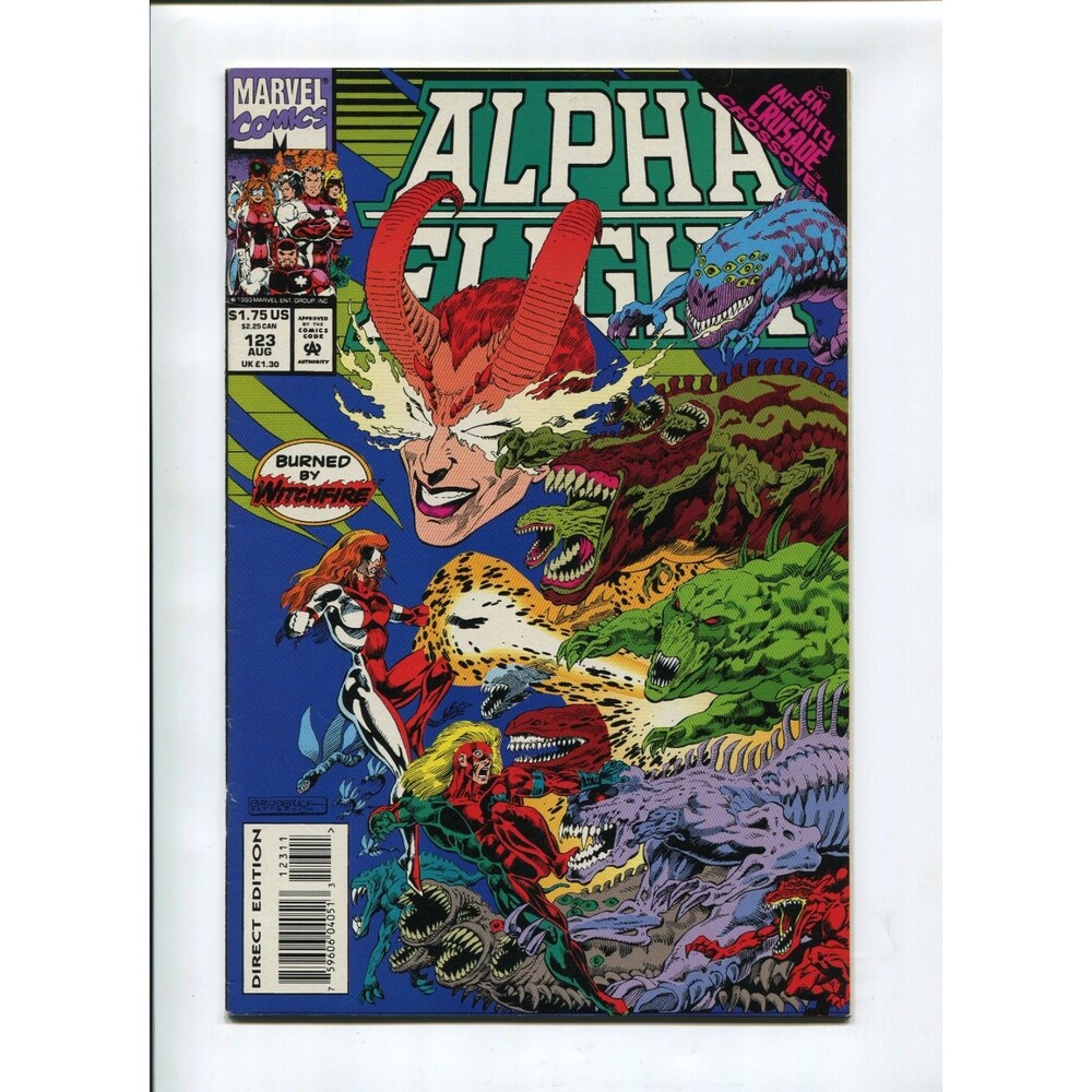 Alpha Flight #123 Marvel Comics Broderick Kitson Sasquatch Infinity Crusade 1993